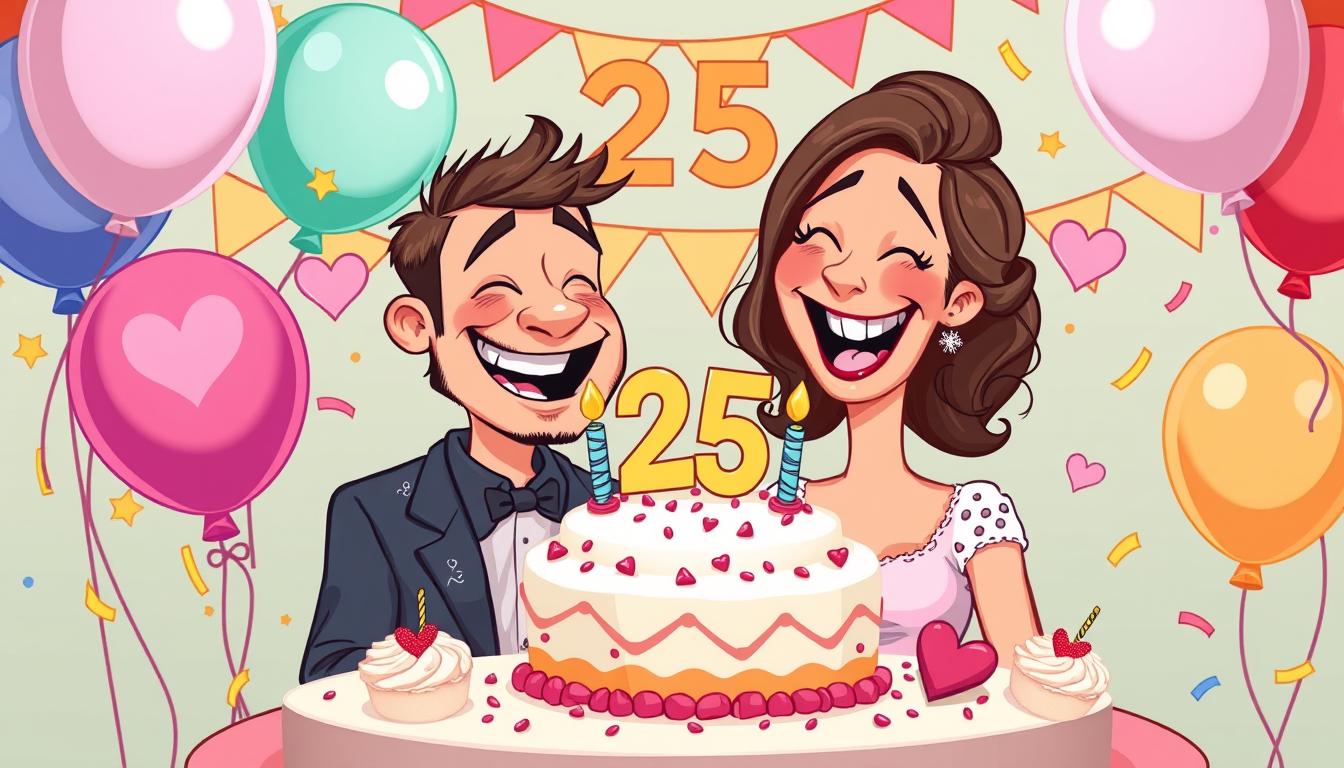 Życzenia na 25 rocznice ślubu śmieszne