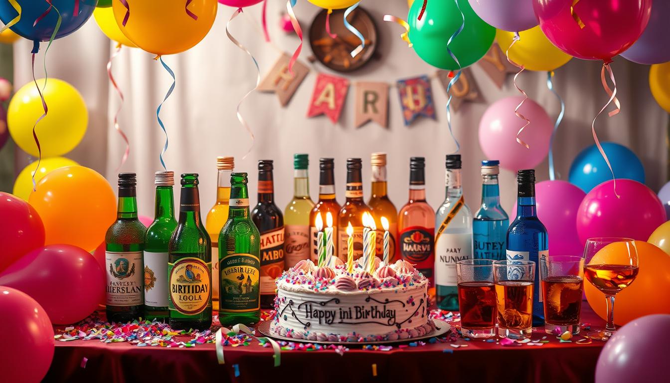 Życzenia urodzinowe dla faceta z alkoholem