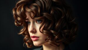 Curly bob bob włosy kręcone