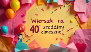 Wierszyk na 40 urodziny śmieszne