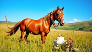 Życzenia urodzinowe z koniem