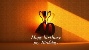 Krótkie życzenia na 40 urodziny dla faceta