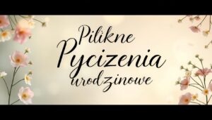 Piękne życzenia urodzinowe