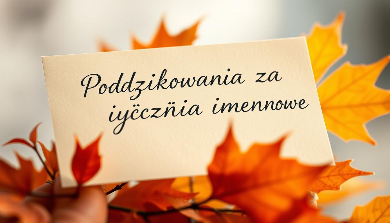 Podziękowania za życzenia imieninowe