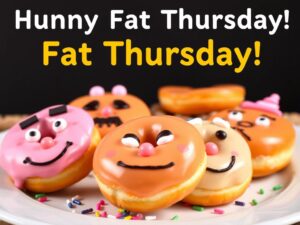 Śmieszne pączki na tłusty czwartek z zabawnymi minami i dekoracjami