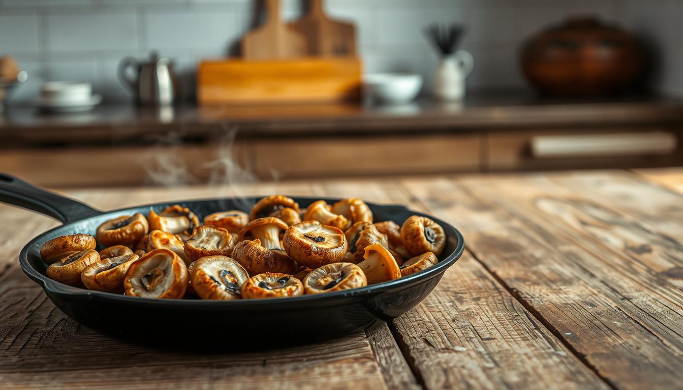 Boczniaki na patelni