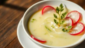 Chłodnik ogórkowy z rzodkiewką