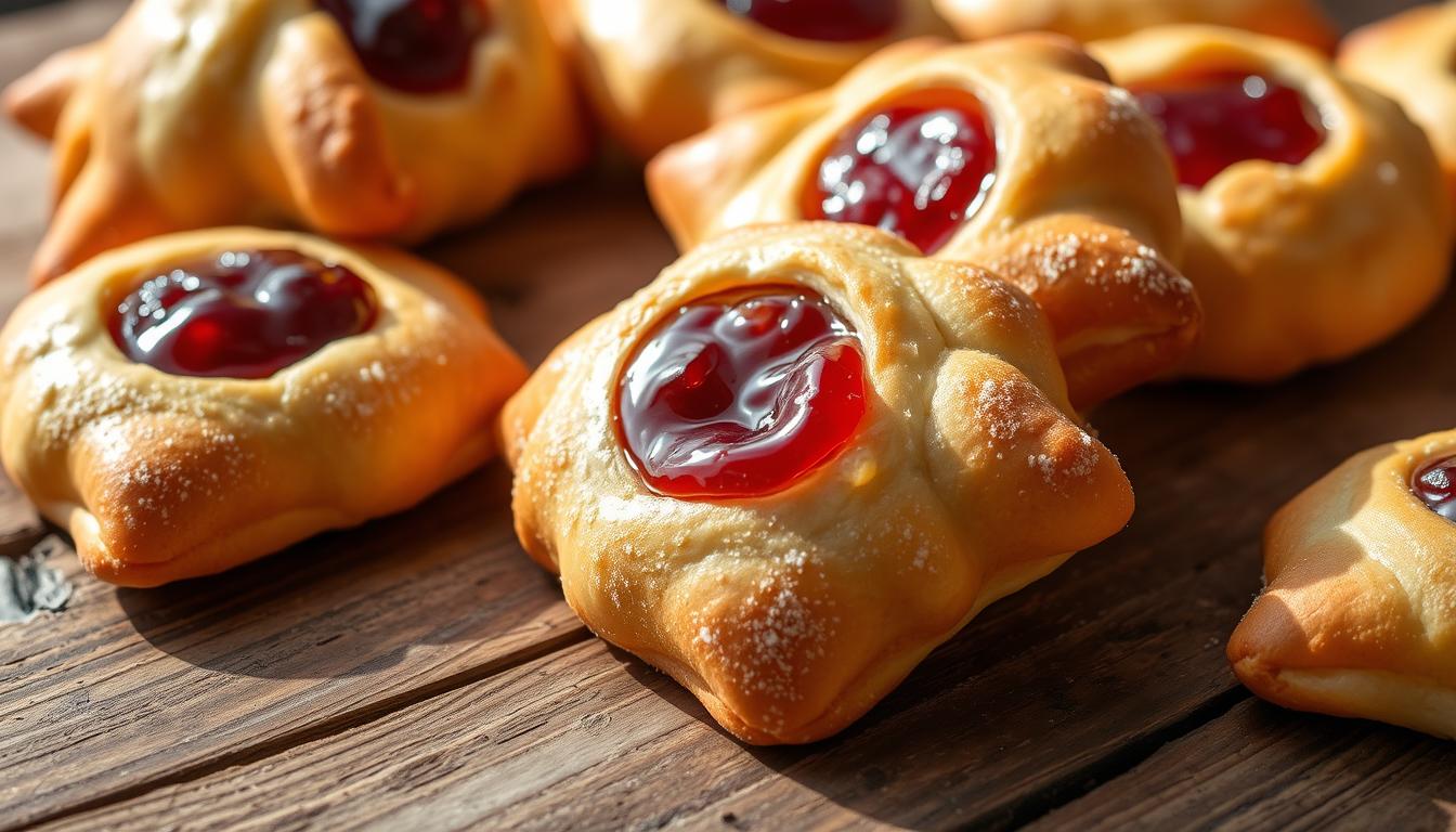 Kruche rogaliki z dżemem