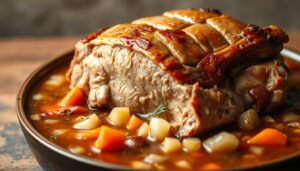 Łopatka wieprzowa duszona
