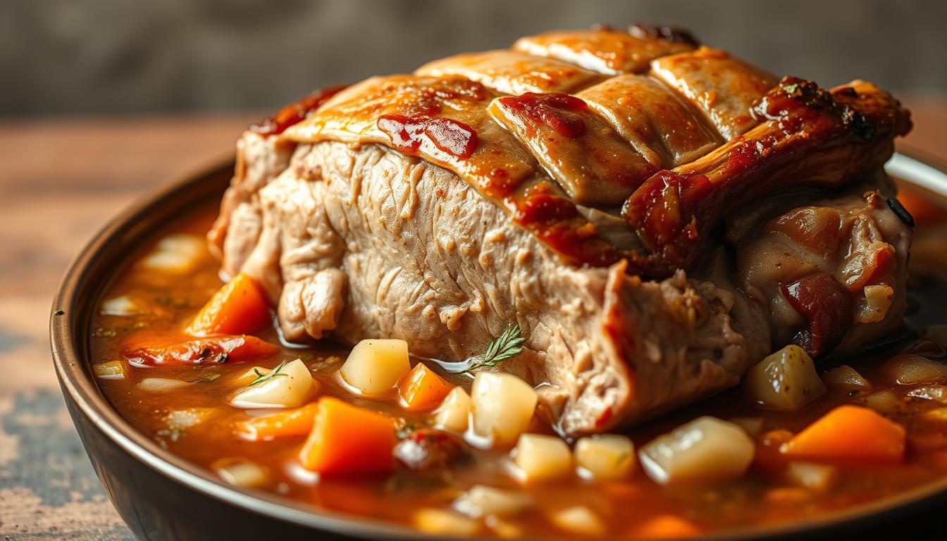 Łopatka wieprzowa duszona