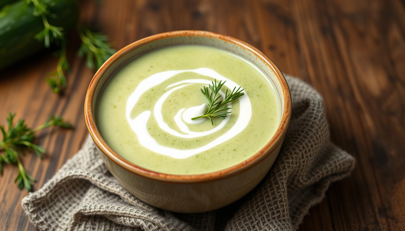 Zupa krem z ogórków kiszonych