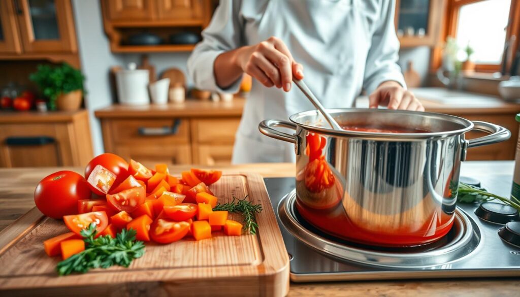 zupa pomidorowa na rosole krok po kroku